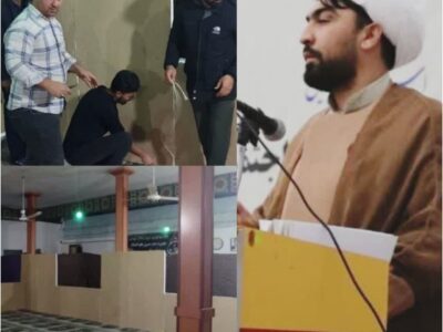 برگزاری پنجمین دوره مراسم عزاداری و نمایشگاه ایام فاطمیه در مسجد جامع ایدر