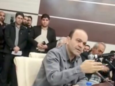 اخراج مدیر از جلسه توسط نماینده سراب