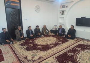 تجلیل از خانواده مرحوم امیر حسین فرزانه اهل محمود آباد نمین