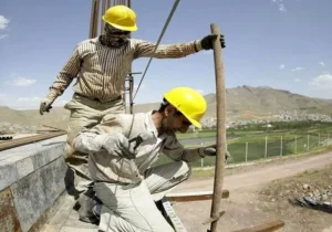 سقوط مرگبار کارگر ساختمانی در همدان