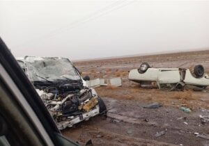 ۶ مصدوم بر اثر واژگونی خودرو در محور سرعین