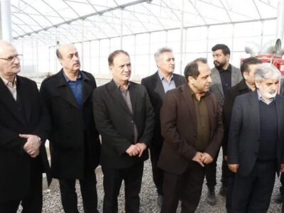 افتتاح مدرن‌ترین گلخانه در پارس‌آباد