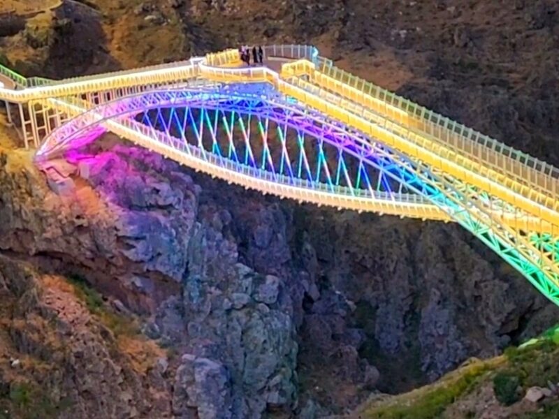 پل معلق ورگه سران شهر توریستی سرعین